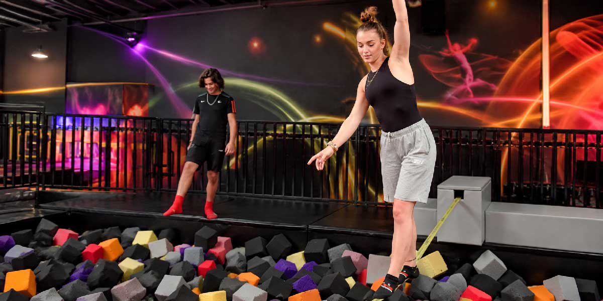 Slackline au parc Jump Indoor Avignon